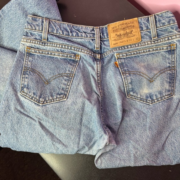 Levi's vintage Men's Light Blue Straight Jeans 505 33x32 - Picture 9 of 9